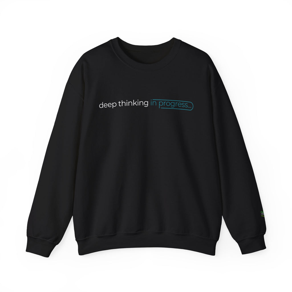 Deep Thinking Crewneck "Midnight Oil Mode"