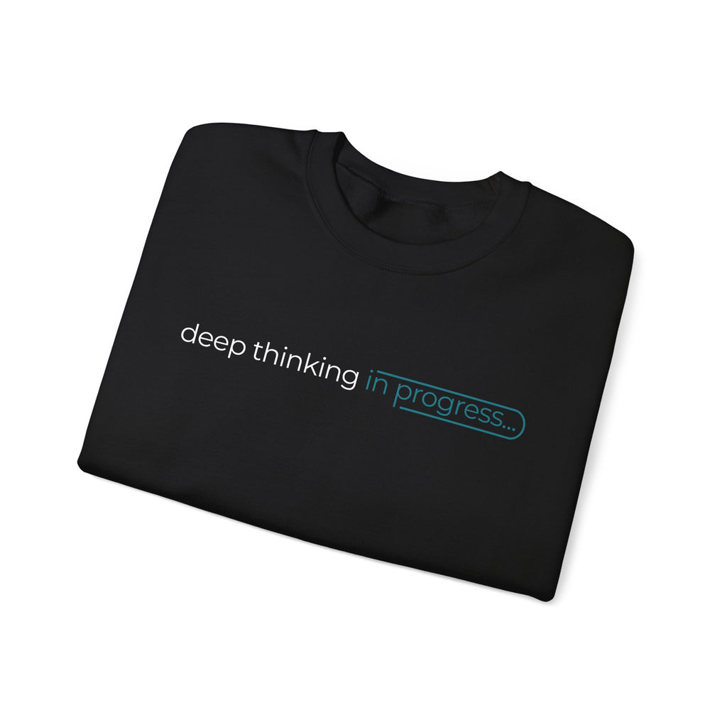 Deep Thinking Crewneck "Midnight Oil Mode"